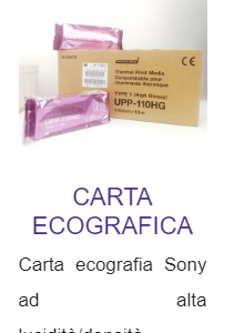 Carta ecografia Sony ad alta lucidità/densità.